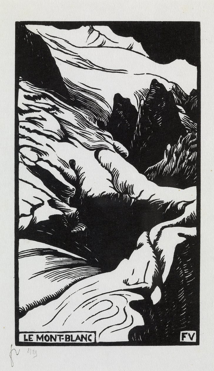 Mont-Blanc, 1892 by Felix Edouard Vallotton