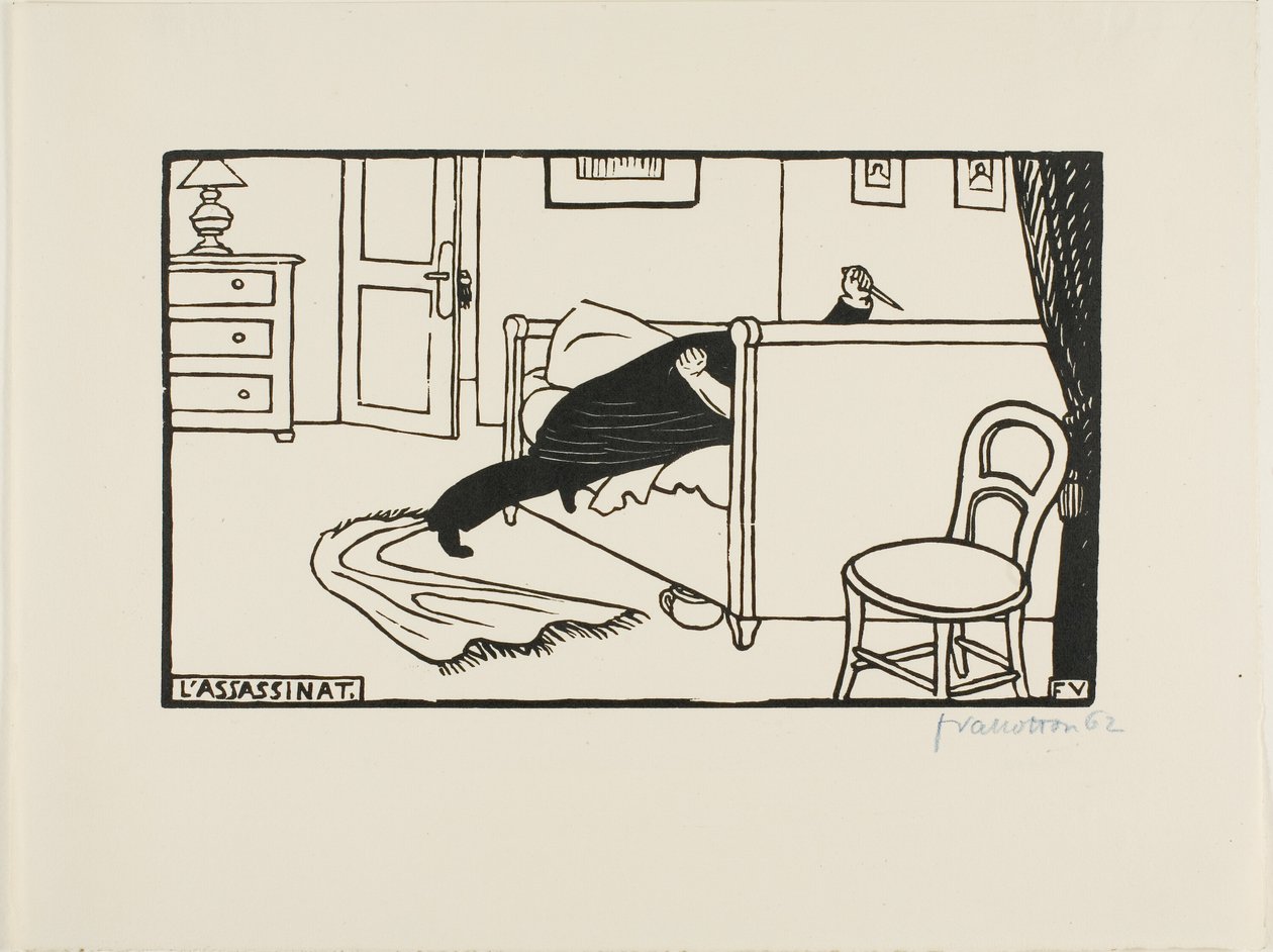 Murderer by Felix Edouard Vallotton