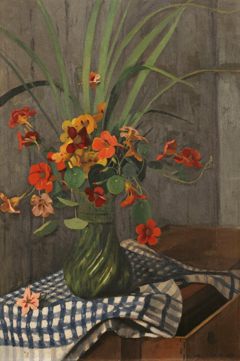 Nasturtiums by Felix Edouard Vallotton