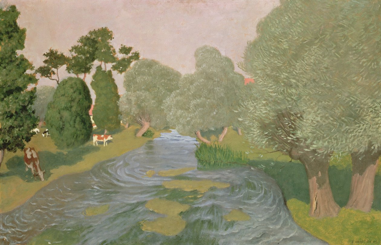 Normandy Landscape by Felix Edouard Vallotton