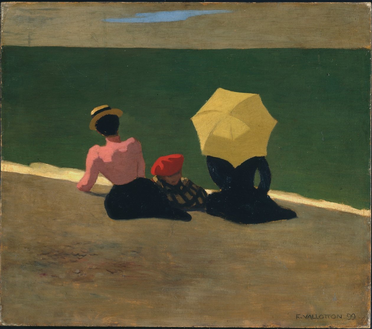 On the Beach, 1899 by Felix Edouard Vallotton