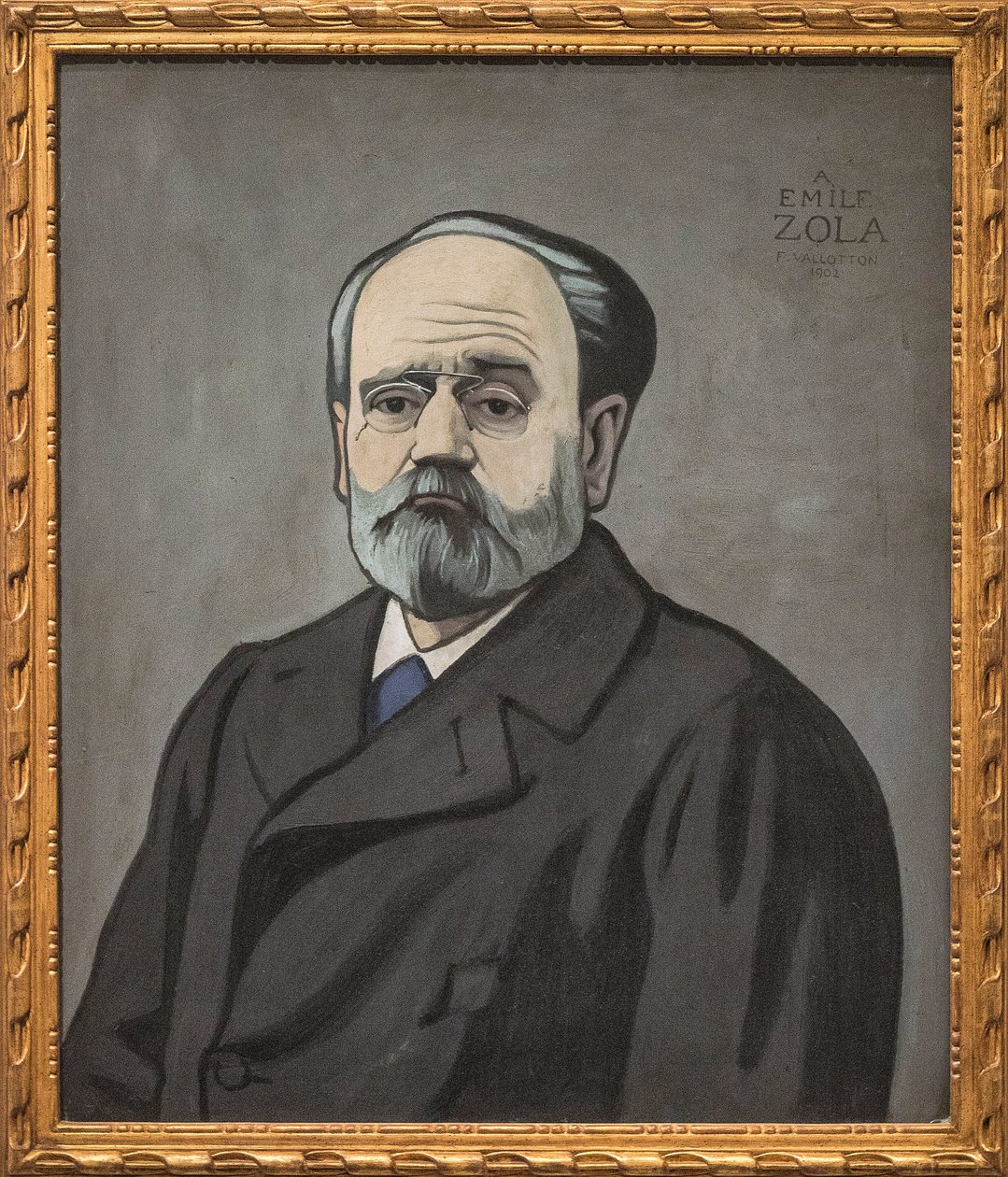 Portrait of Emile Zola by Felix Edouard Vallotton