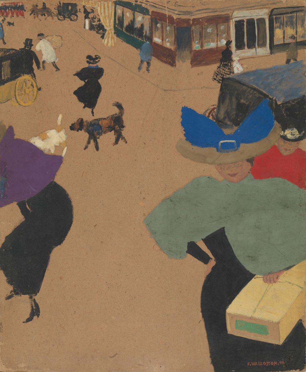 Street Scene in Paris by Felix Edouard Vallotton
