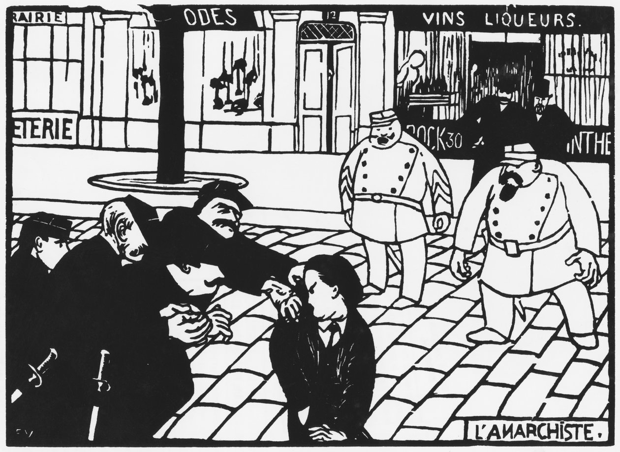 The Anarchist, 1892 by Felix Edouard Vallotton