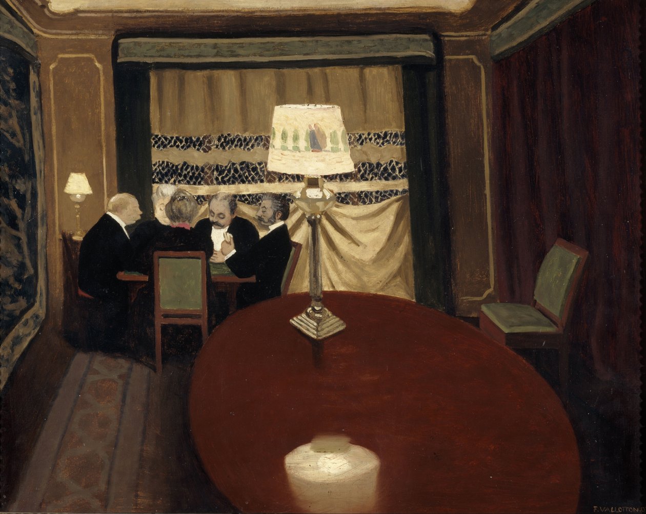 The Poker Game, 1902 by Felix Edouard Vallotton