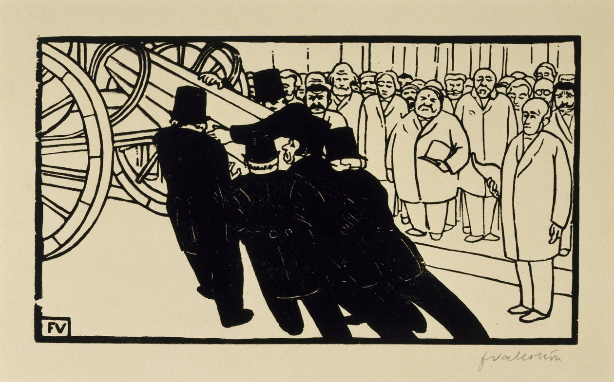 The Undertakers by Felix Edouard Vallotton