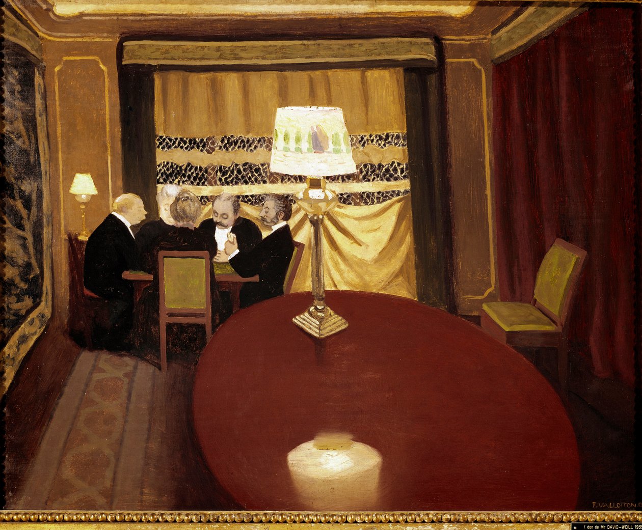The Poker Game by Felix Edouard Vallotton