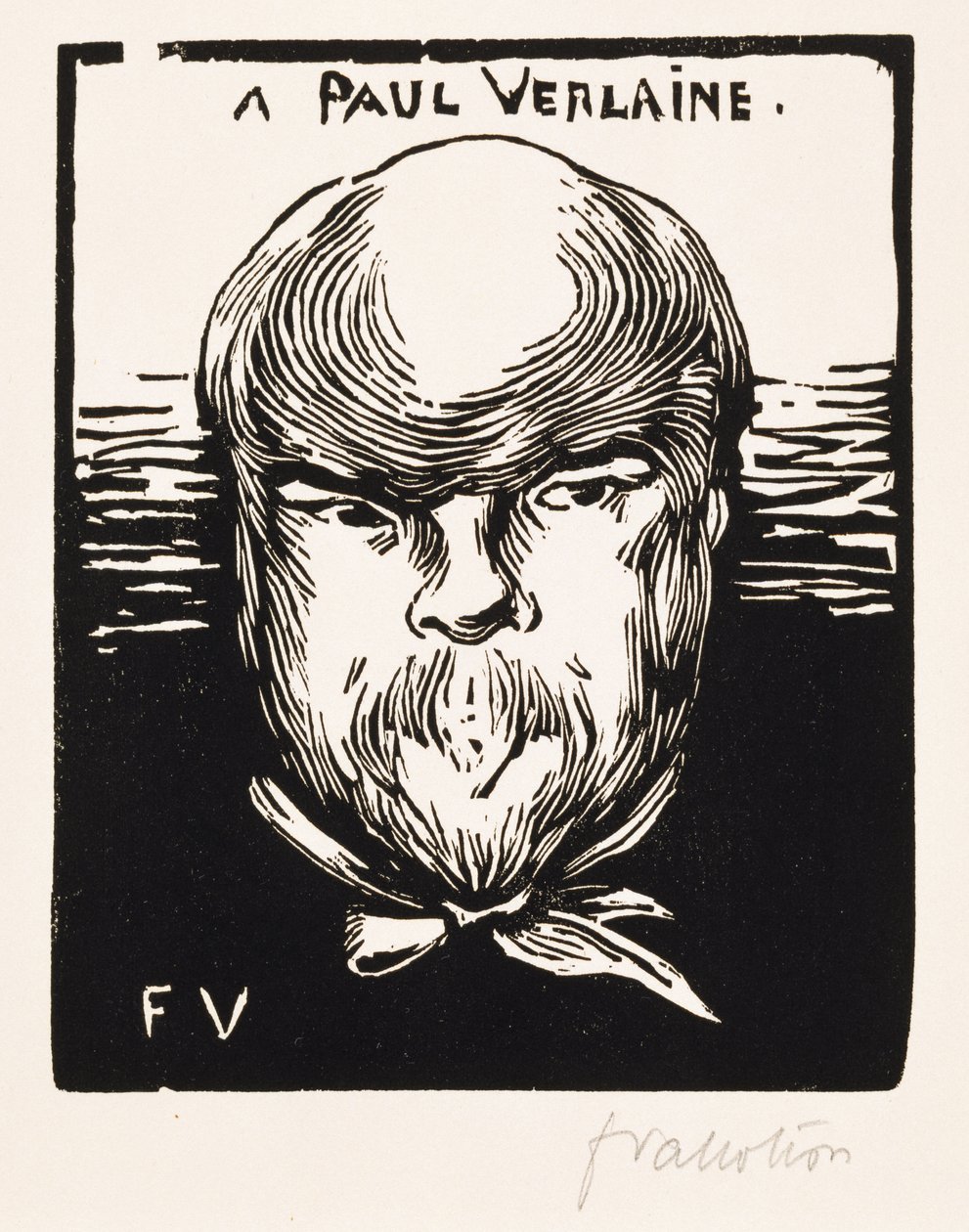 To Paul Verlaine by Felix Edouard Vallotton