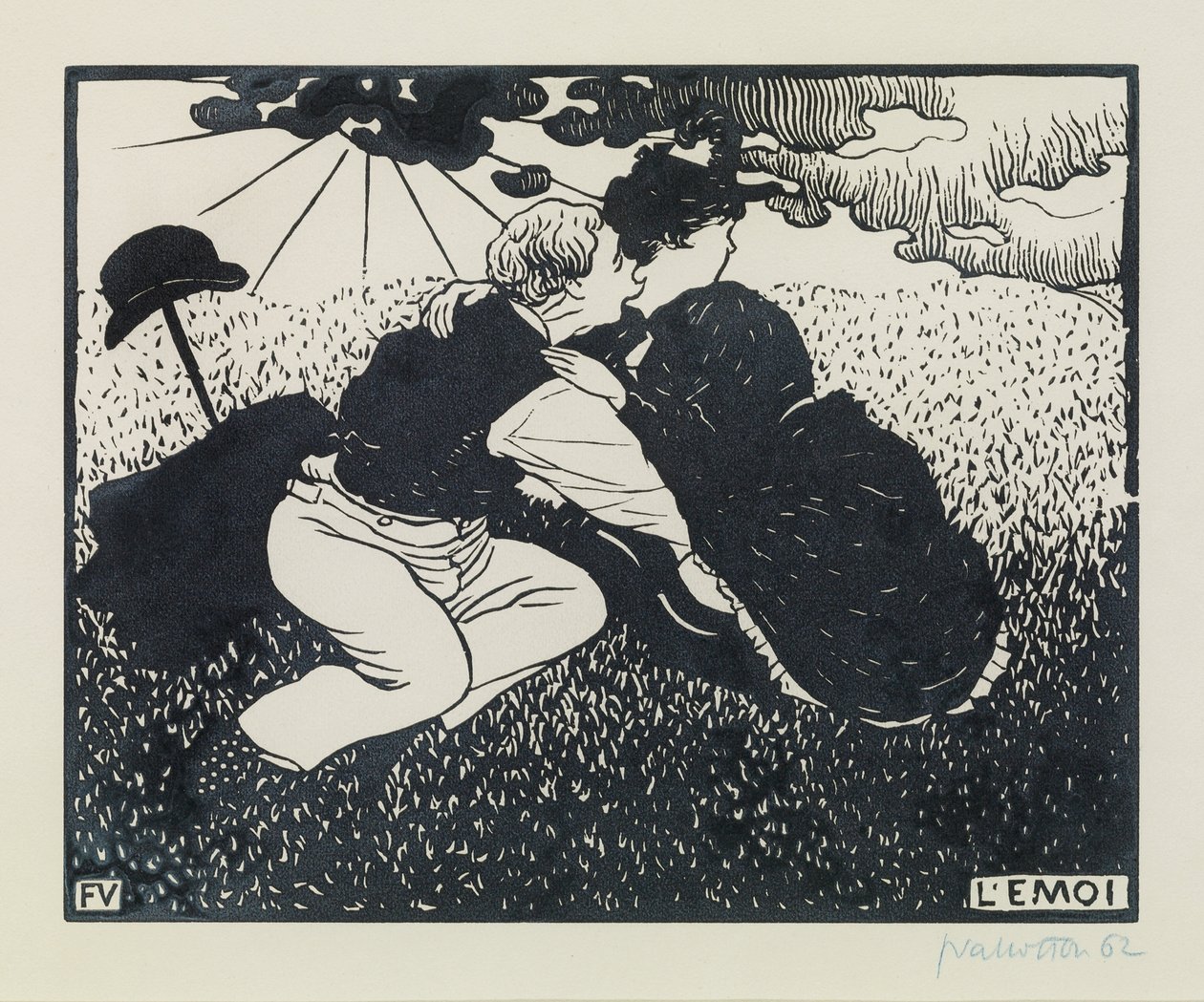 The Emotion, 1894 by Felix Edouard Vallotton