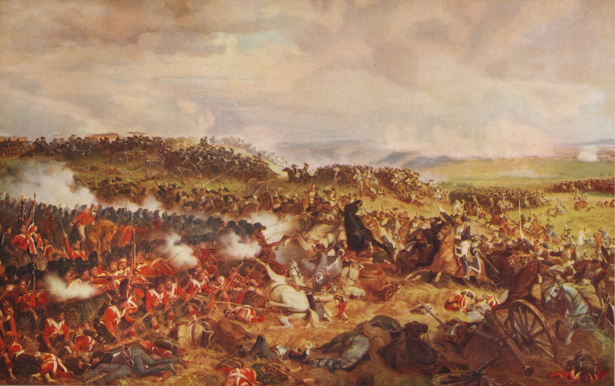 Charge of the French Cuirassiers at Waterloo by Felix Henri Emmanuel Philippoteaux