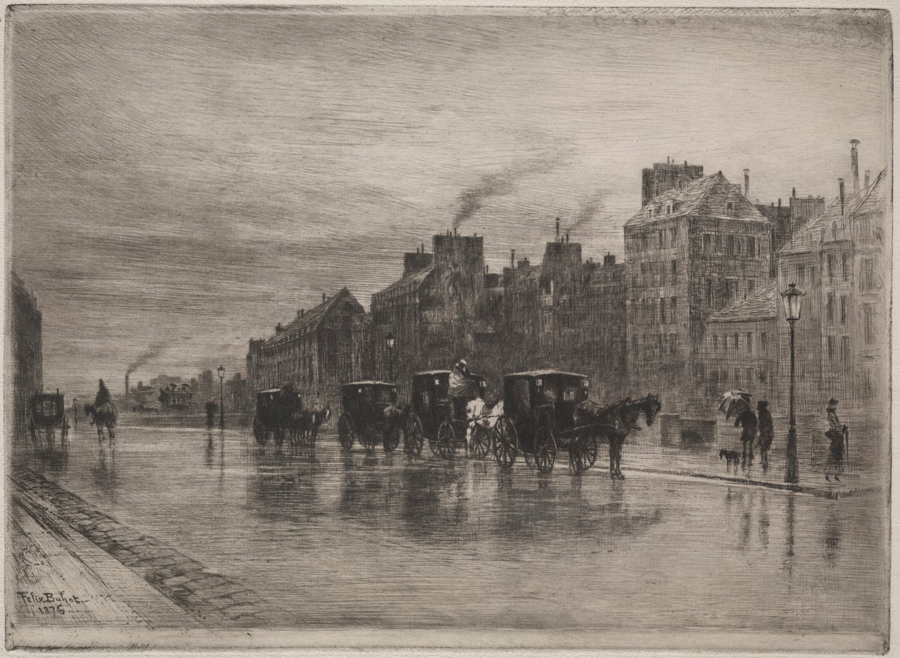 A Winter Morning on the Quai de L