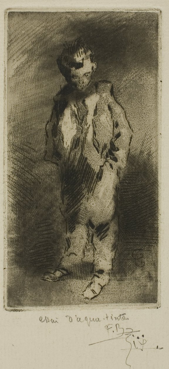 A Young Street Urchin by Felix Hilaire Buhot