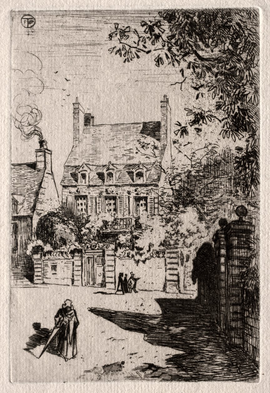 In Province: The House at Orléans by Felix Hilaire Buhot