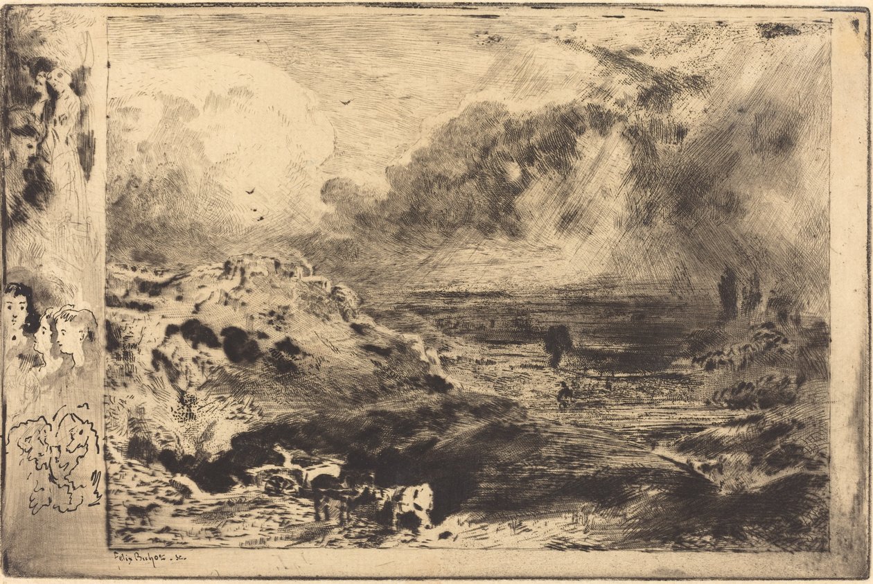 The Storm by Felix Hilaire Buhot
