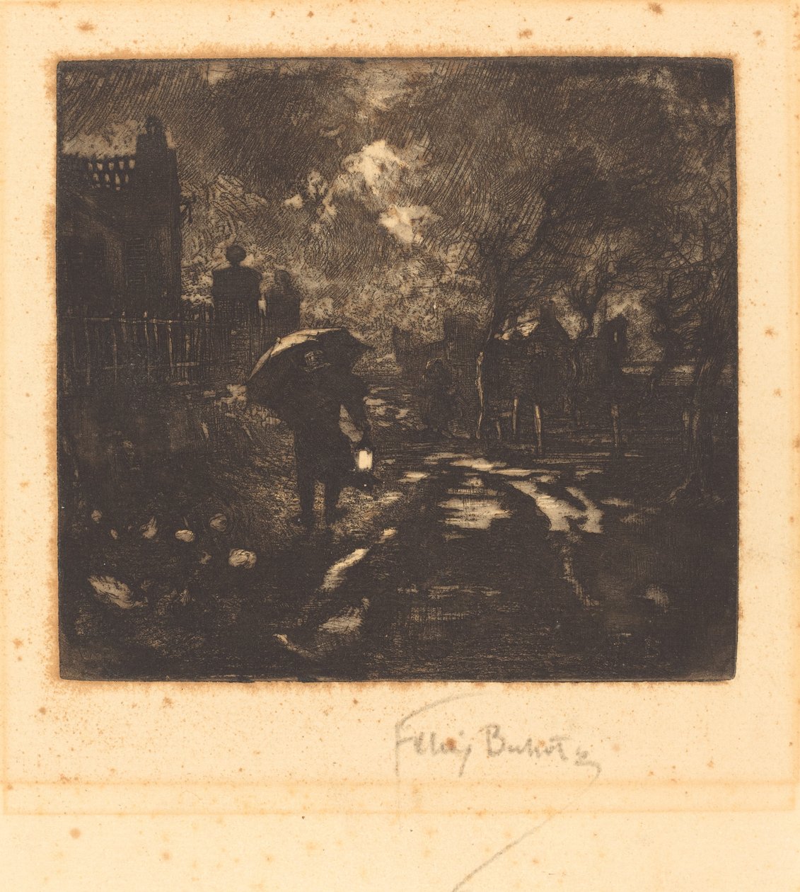 La Ronde de Nuit Night Patrol, 1878 by Felix Hilaire Buhot