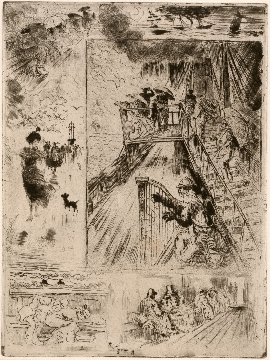 The Passage, 1879-1885 by Felix Hilaire Buhot