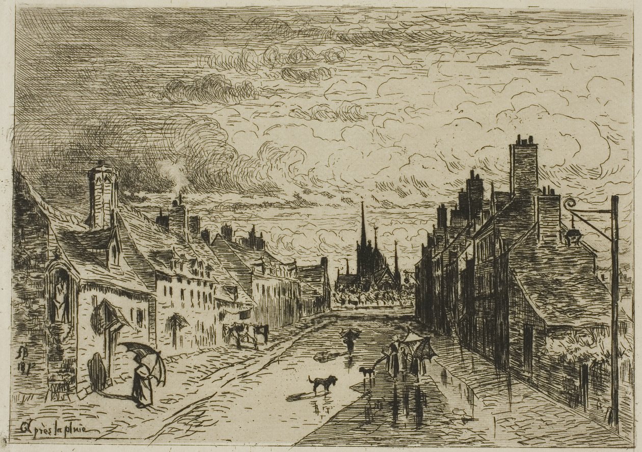My Little Town by Felix Hilaire Buhot