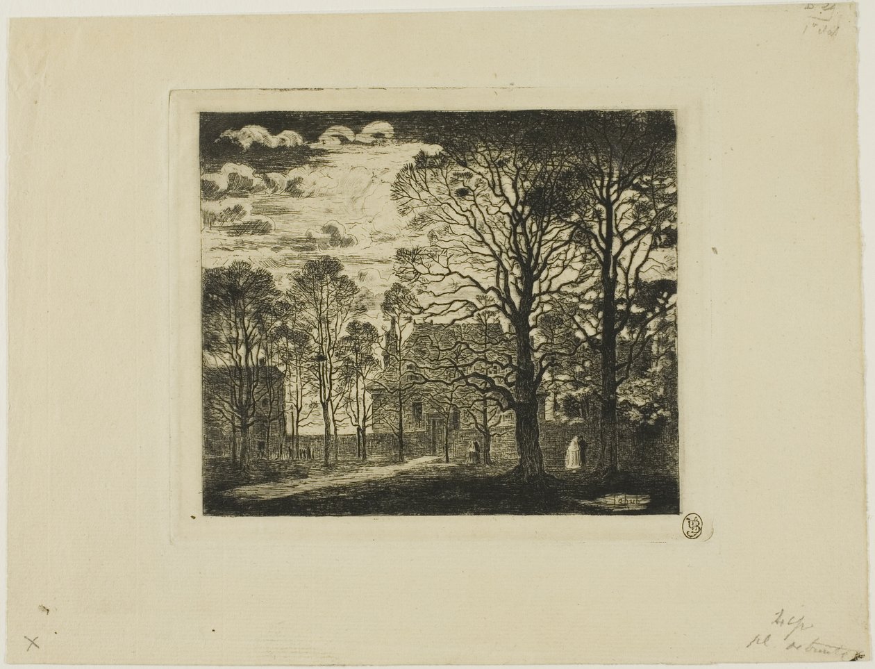 The Convent, Avenue of the Observatory by Felix Hilaire Buhot