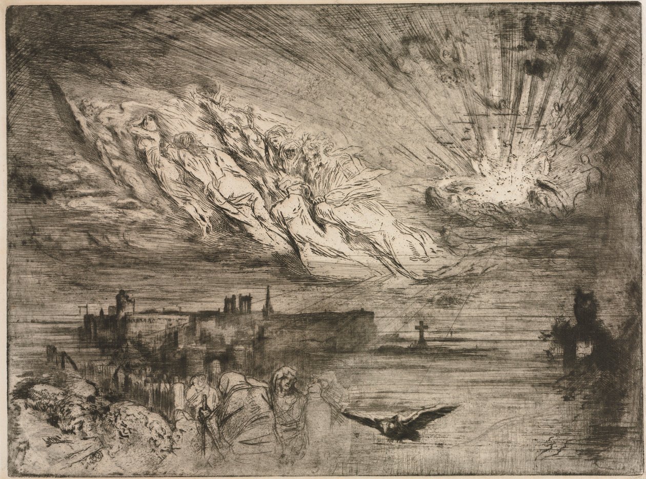 The Spirits from the Cities of the Dead, 1885 by Felix Hilaire Buhot