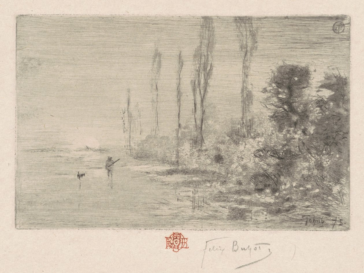 An Autumn Morning (Autumn Afternoon) by Felix Hilaire Buhot