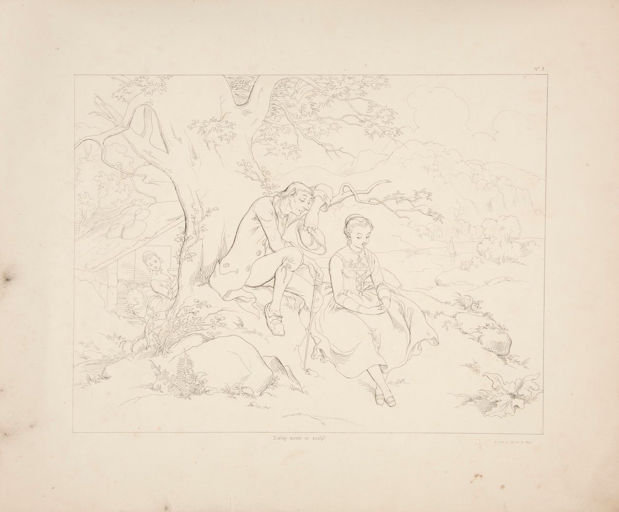 Legend of Sleepy Hollow, Sheet 3 of 6 by Felix O. C. Darley