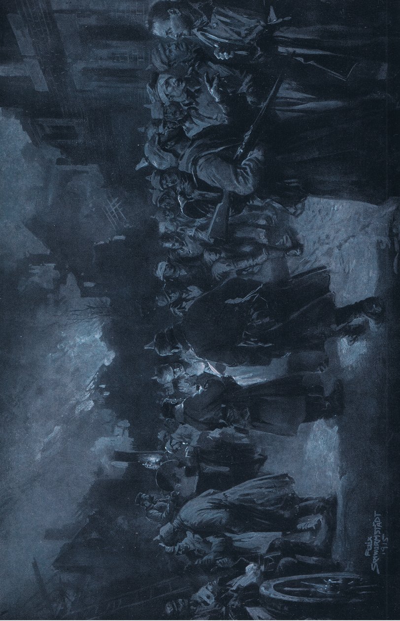 From the Western Front. After the battle (illustration from Hindenburg) by Felix Schwormstadt
