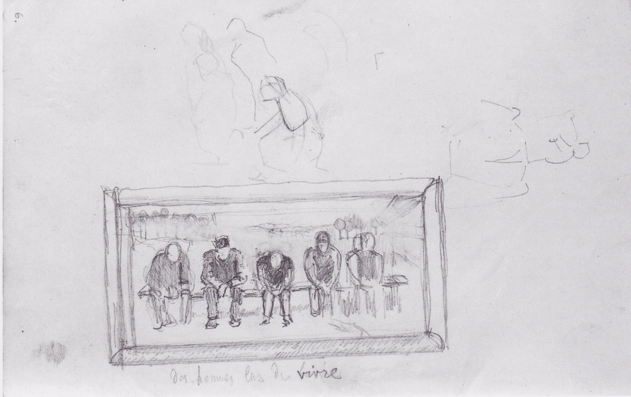 Overall Study of the Life-Weary by Ferdinand Hodler