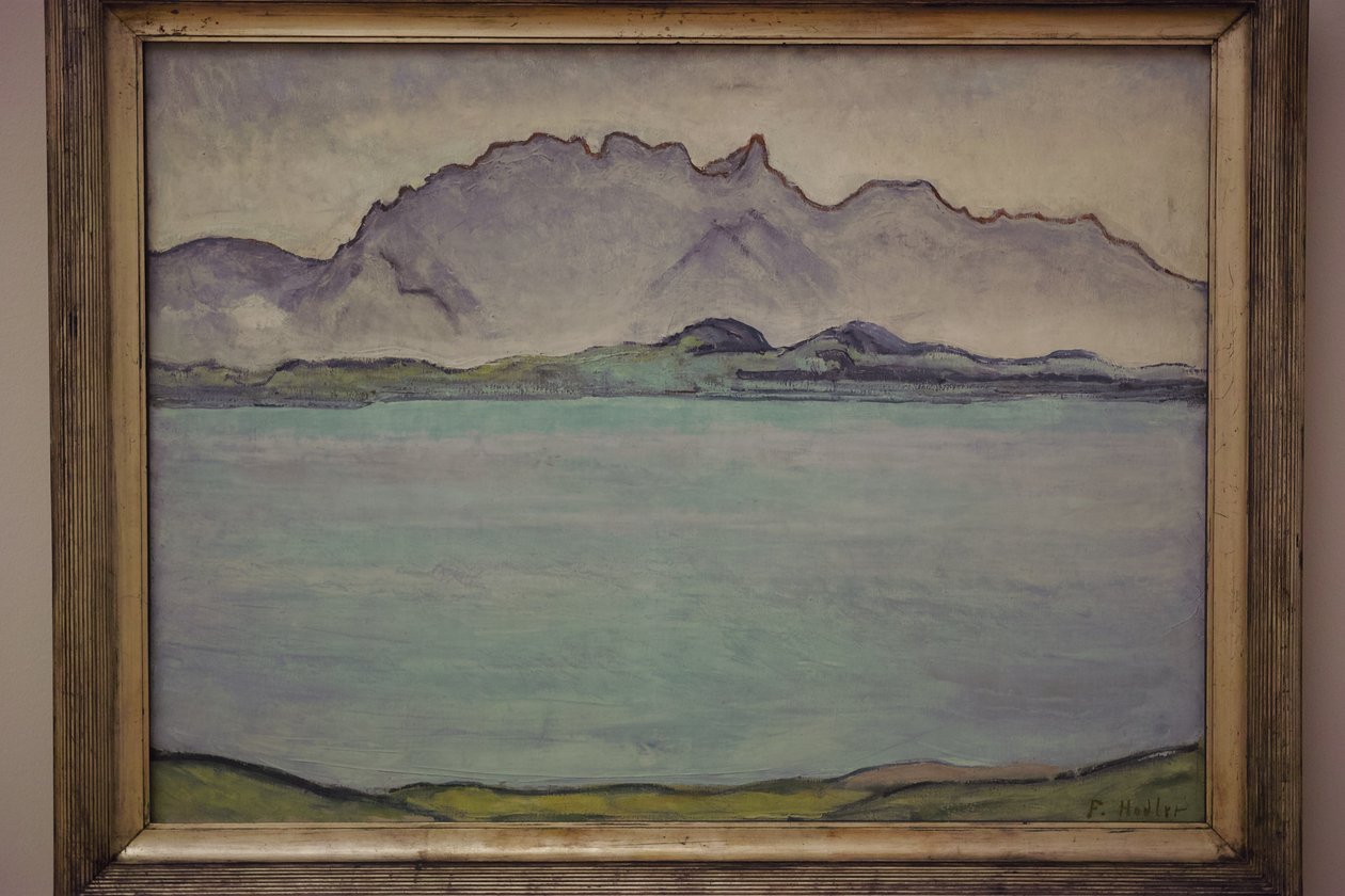 Lake Thun with Stockhorn Range by Ferdinand Hodler