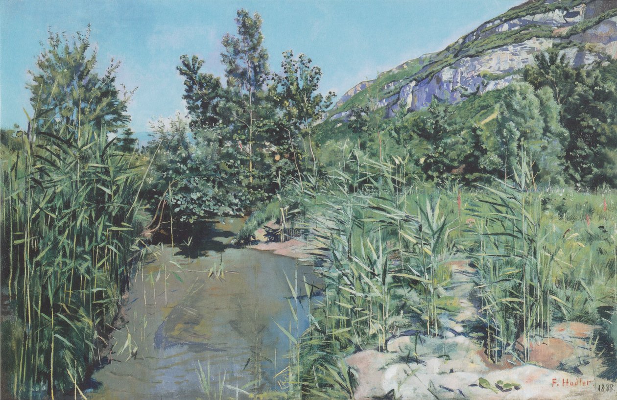 At the Foot of Salève by Ferdinand Hodler