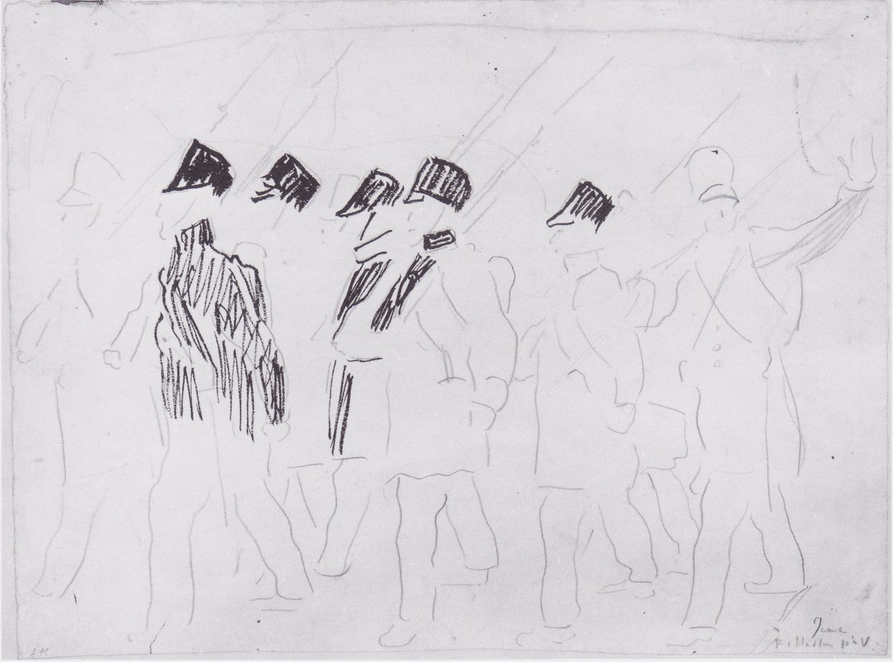 Departing Soldiers 2 by Ferdinand Hodler