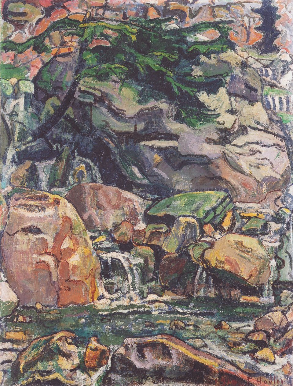 Mountain Stream near Beatenberg by Ferdinand Hodler