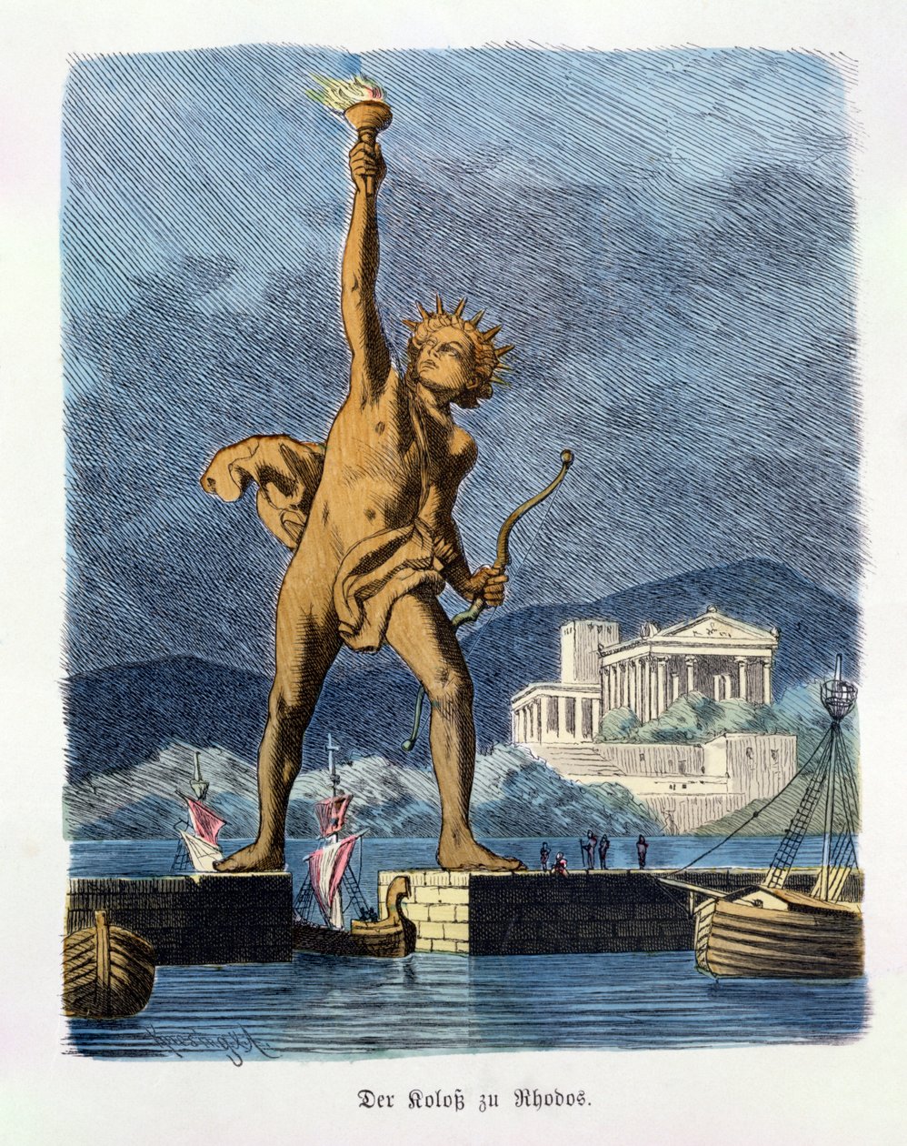 The Colossus of Rhodes, from a Series of the 