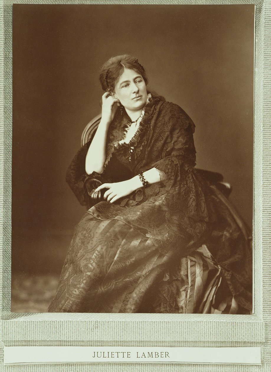 Juliette Adam, nee Lamber (1836-1936) by Ferdinand Mulnier