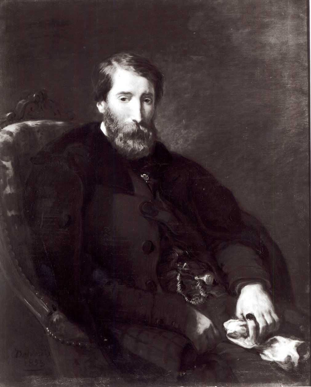 Portrait of Alfred Bruyas by Ferdinand Victor Eugene Delacroix