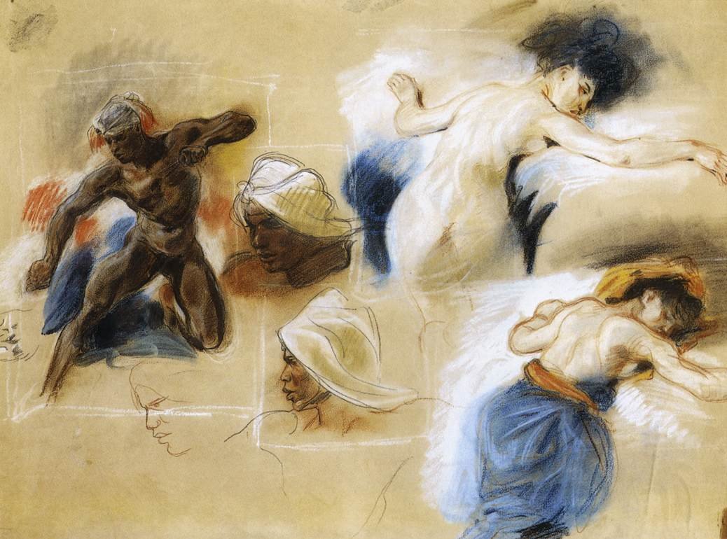 Sketch for The Death of Sardanapalus by Ferdinand Victor Eugene Delacroix