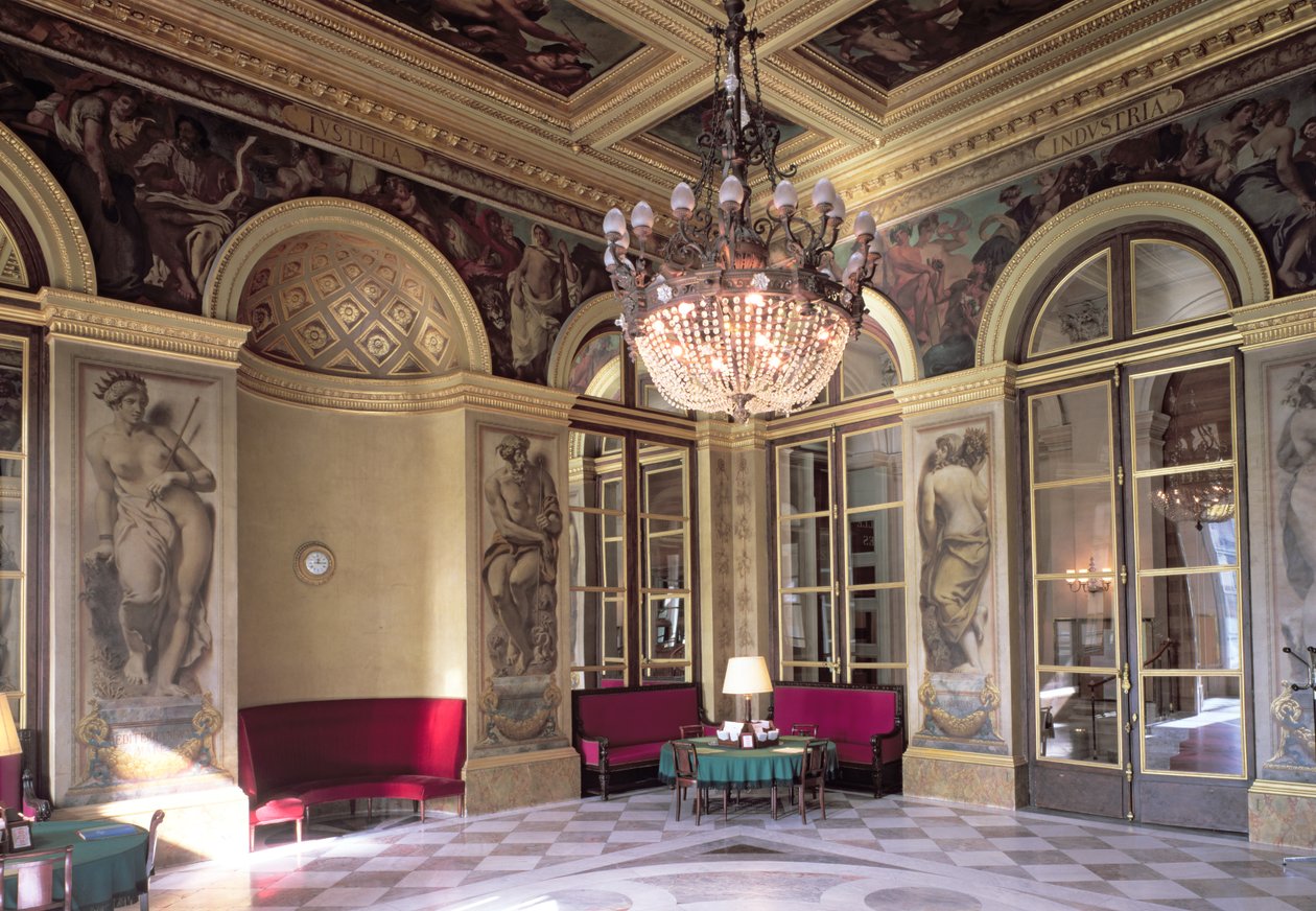 View of the Antechamber with allegorical depictions of 