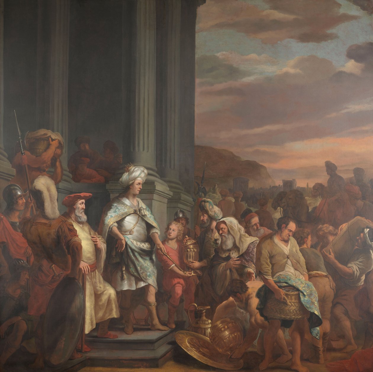 King Cyrus Handing Over the Treasure Looted from the Temple of Jerusalem by Ferdinand Bol