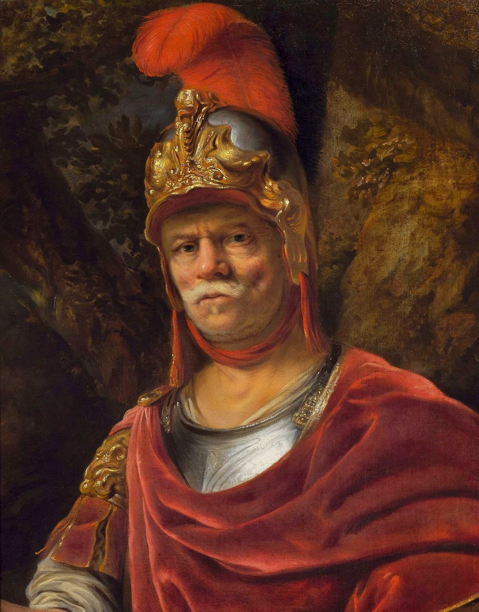 Man in a golden helmet (Mars) by Ferdinand Bol