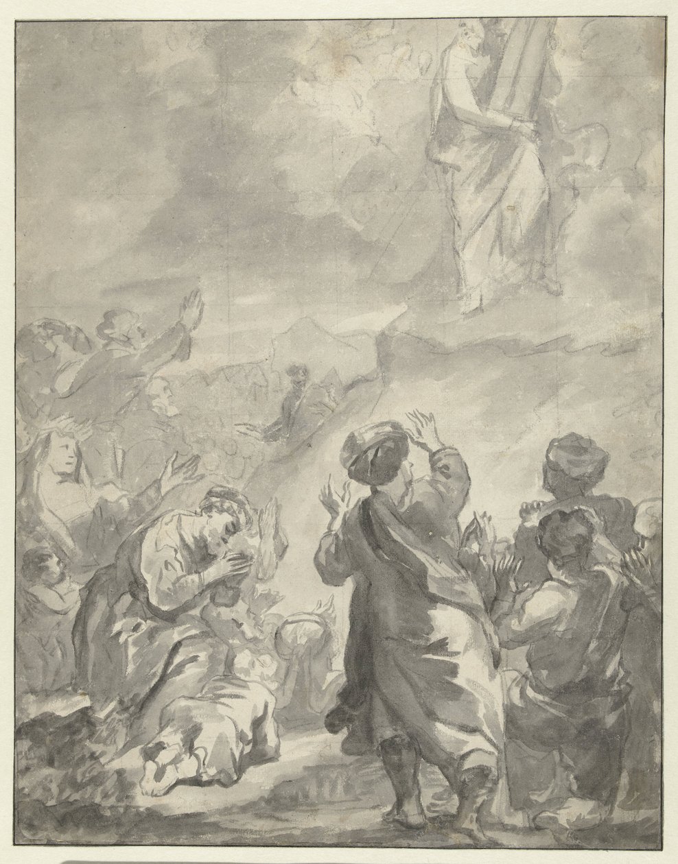 Moses Descending from Mount Sinai with the Ten Commandments by Ferdinand Bol
