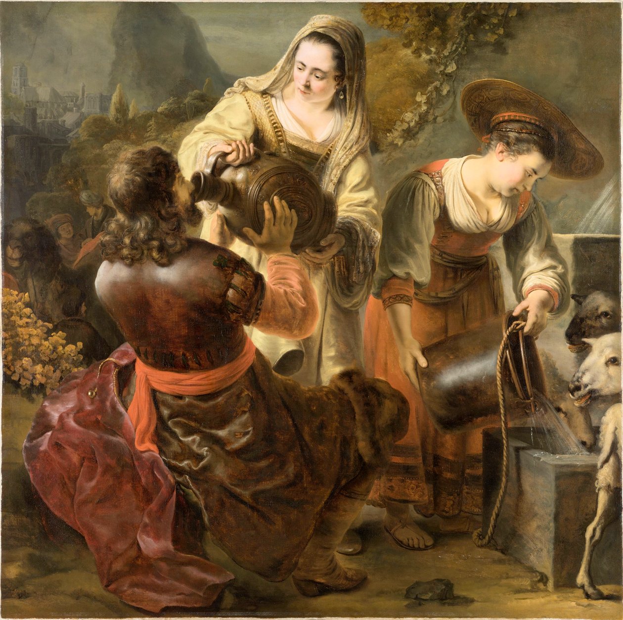 Rebecca and Eliezer at the Well by Ferdinand Bol