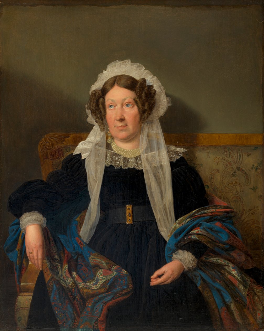 Josefine Schwartz von Mohrenstern, born Vicomtesse Goupy de Quabeck by Ferdinand Georg Waldmüller