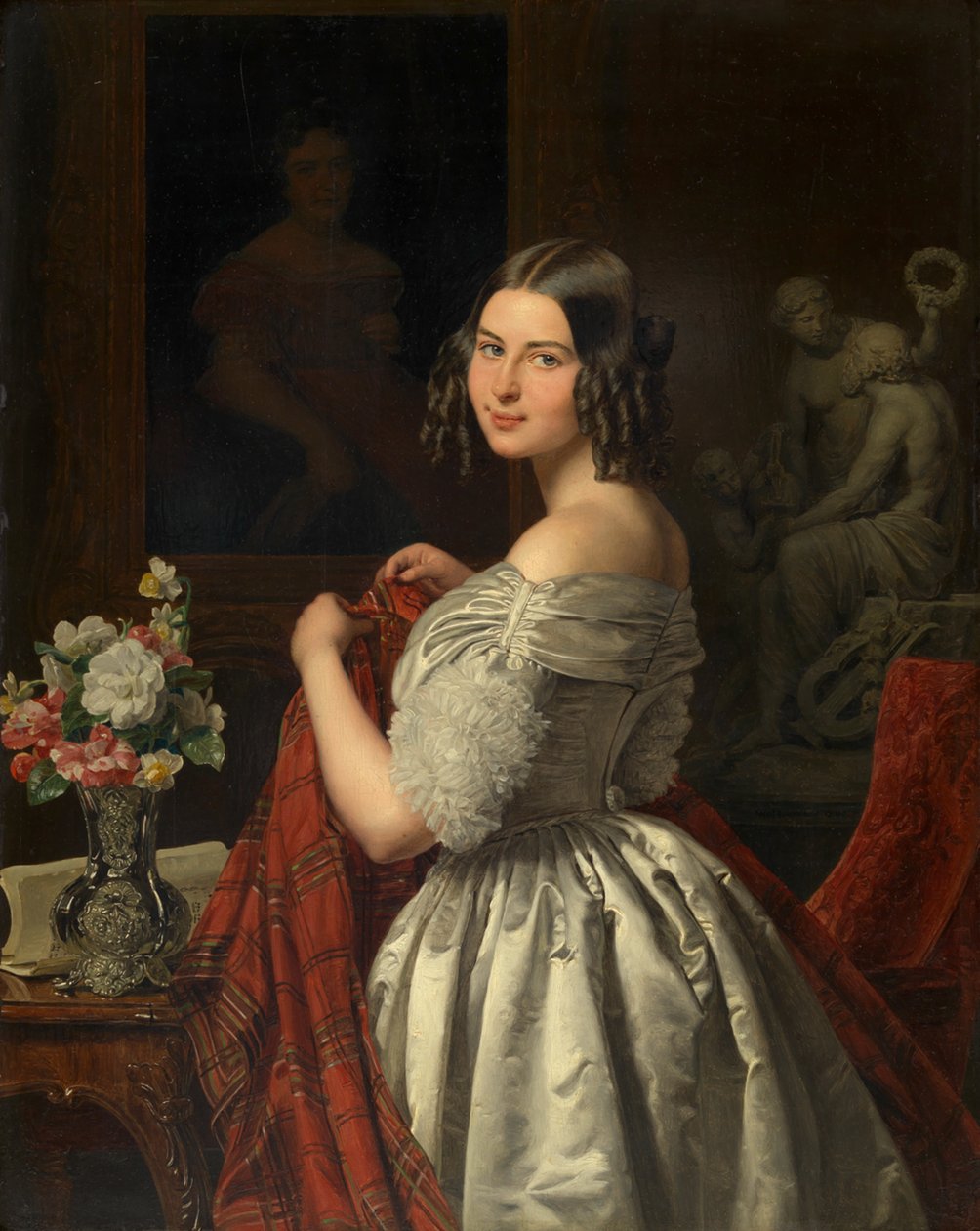 Young Lady at Her Toilet by Ferdinand Georg Waldmüller