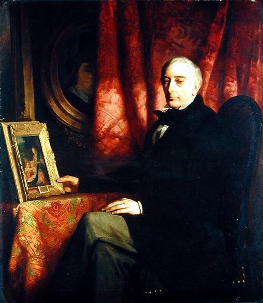 Portrait of the Art Collector Nicolaus Hudtwalcker, 1852 by Ferdinand Heilbuth