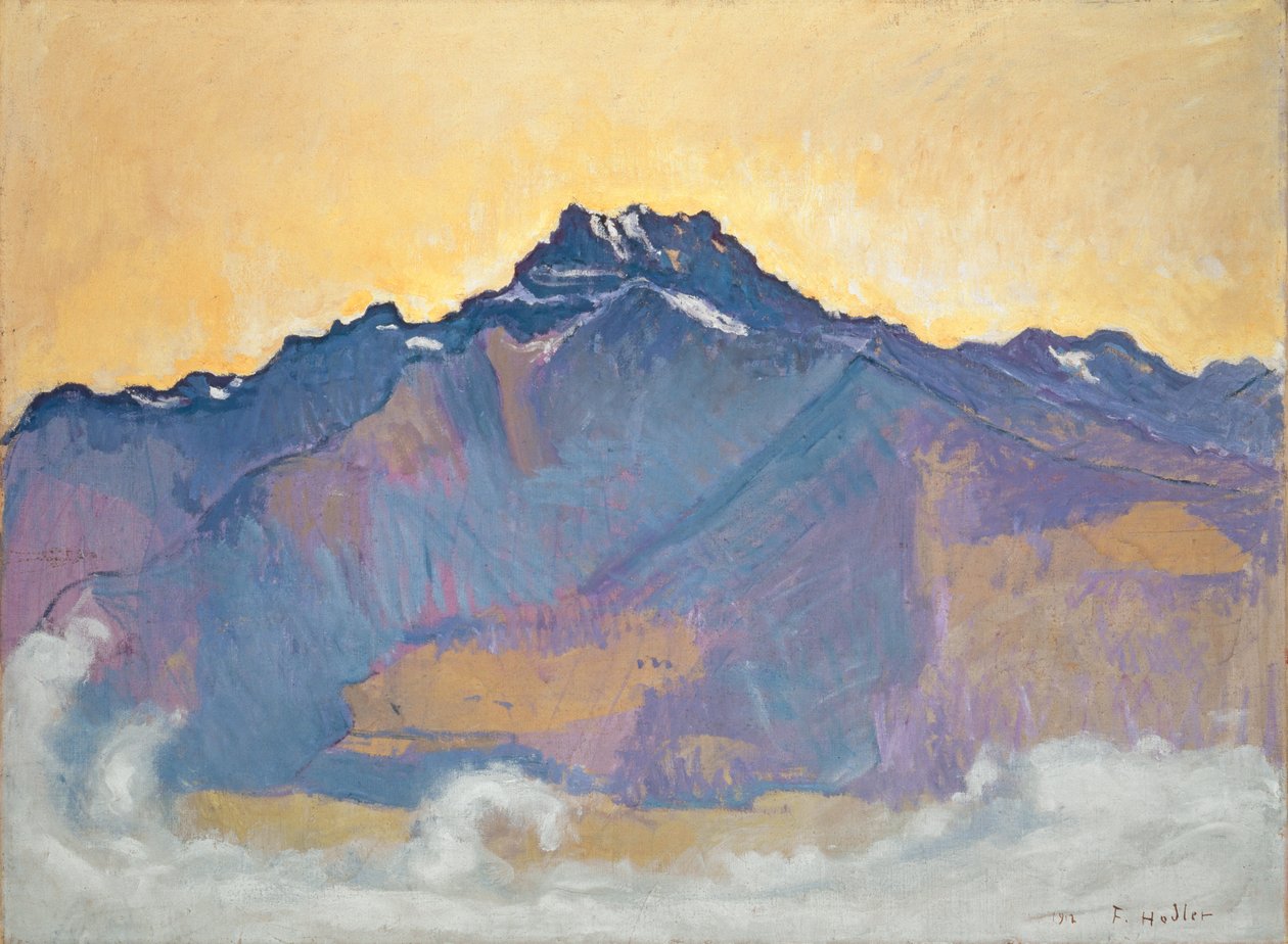 The Dents du Midi Seen from Chesières by Ferdinand Hodler