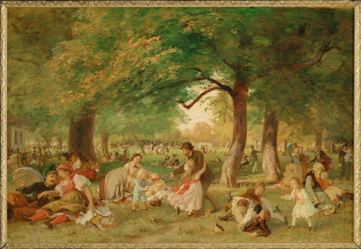 An afternoon in the Prater by Ferdinand Julius Wilhelm Laufberger
