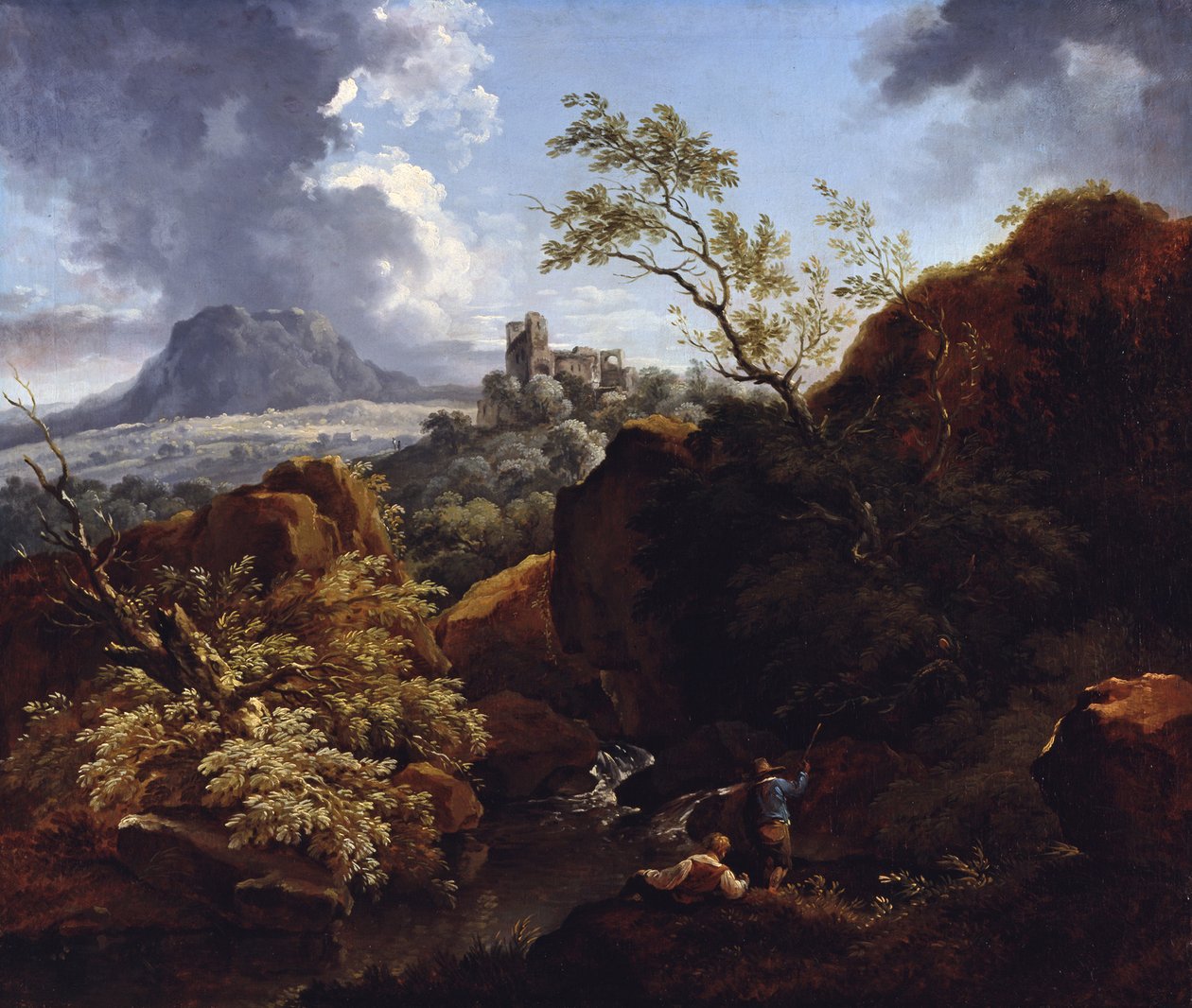 Neckar Landscape by Ferdinand Kobell