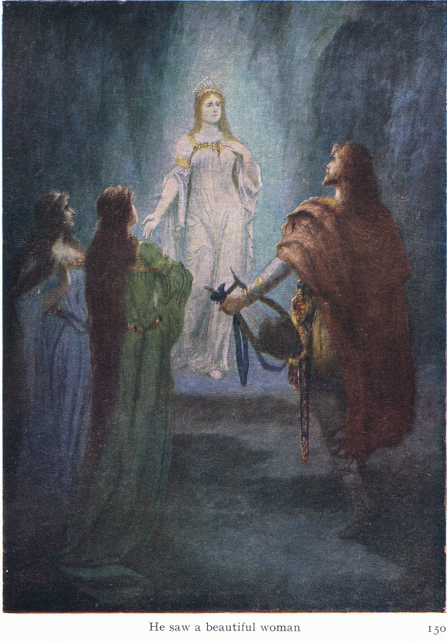 He Saw a Beautiful Woman, Illustration from The Stories of Wagner