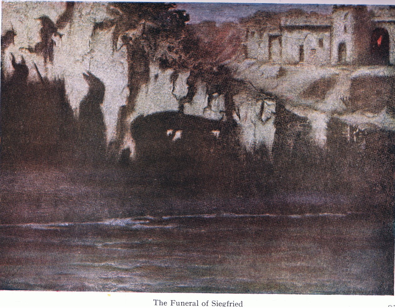 The Funeral of Siegfried, Illustration from The Stories of Wagner