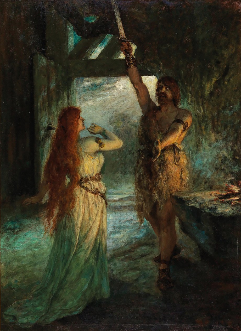 Valkyrie 1st Act: Sieglinde and her brother Siegmund by Ferdinand Leeke