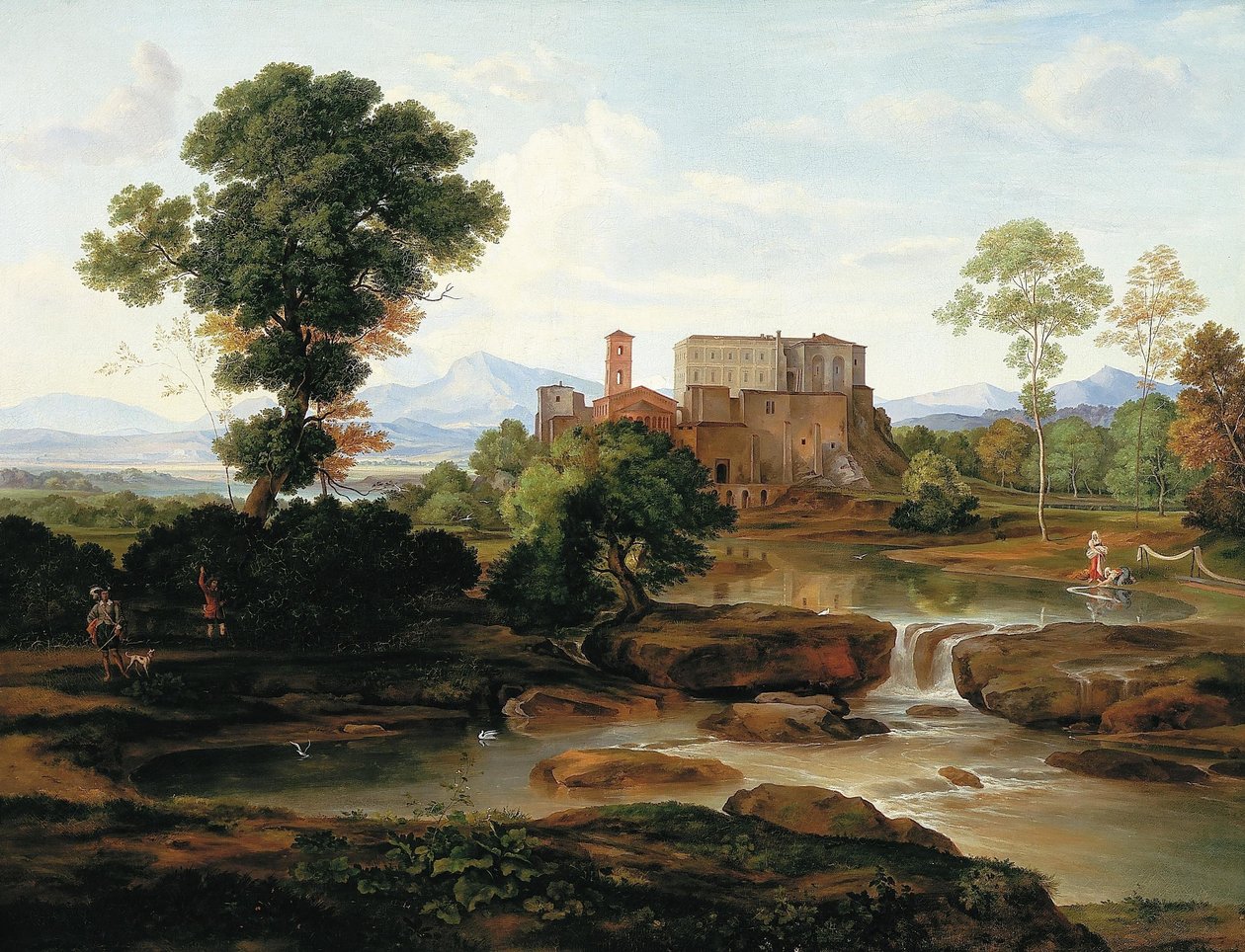 Ideal Italian landscape by Ferdinand Olivier